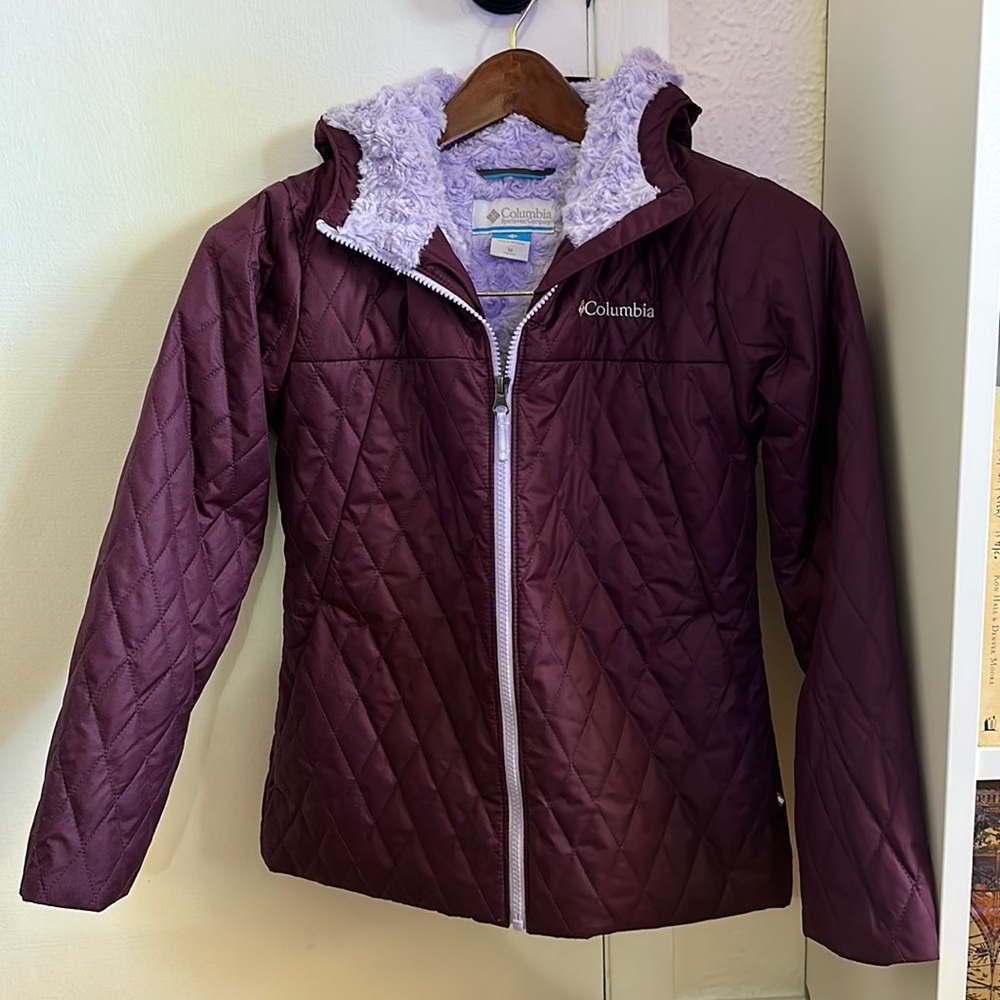 Purple Columbia Girls Puff Jacket